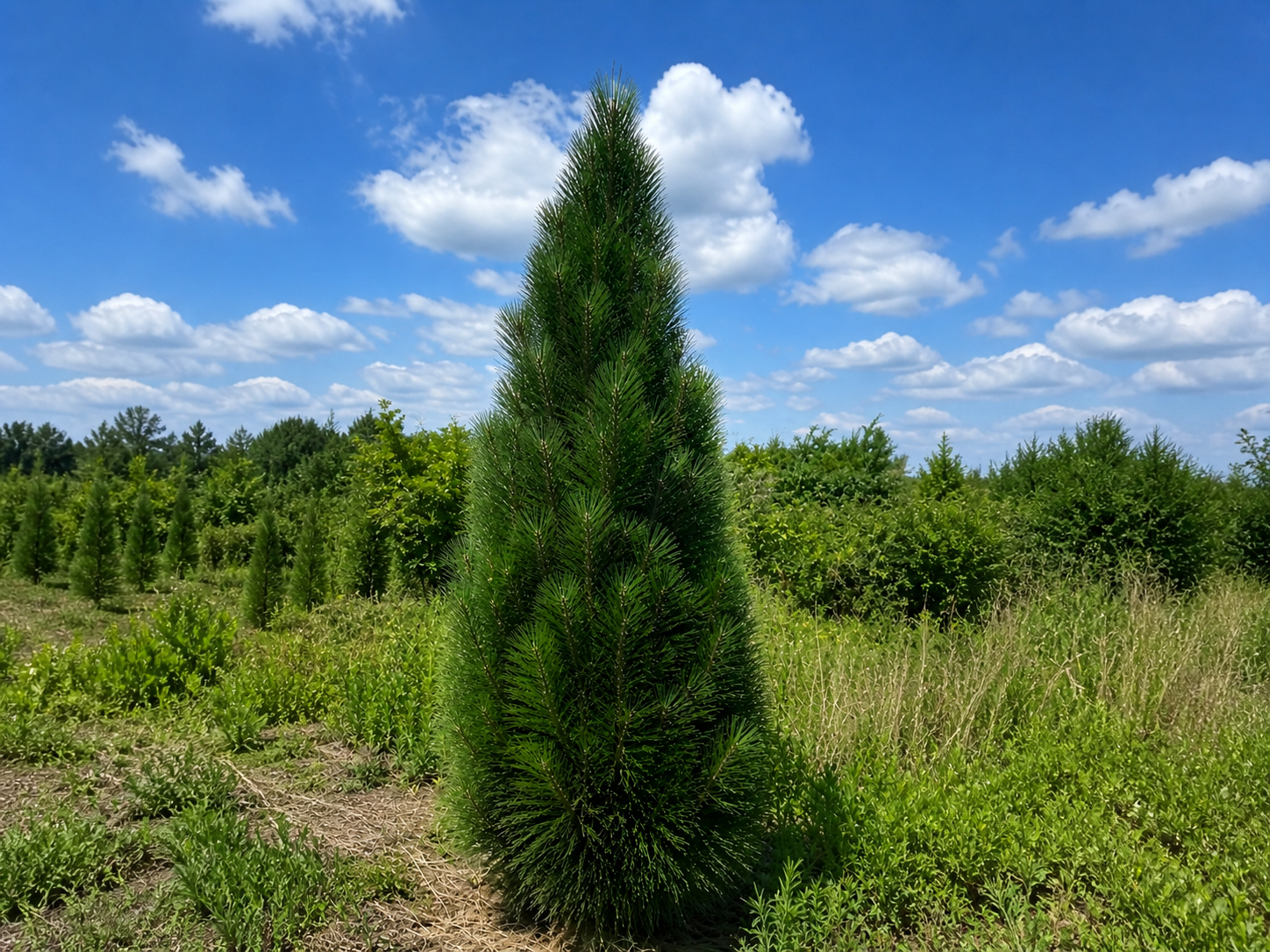 Pinus nigra ‘Green Tower’ must mänd kitsas ja püstine sammasjas okaspuu.